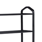 5-Tier Stackable Shoe Rack for 15 Pairs – Black