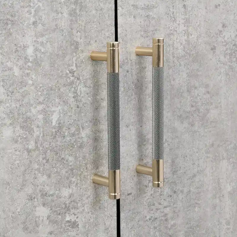 Four-Door Sideboard with Metal Cross Legs