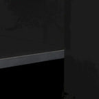 Four-Door Sideboard with Metal Cross Legs