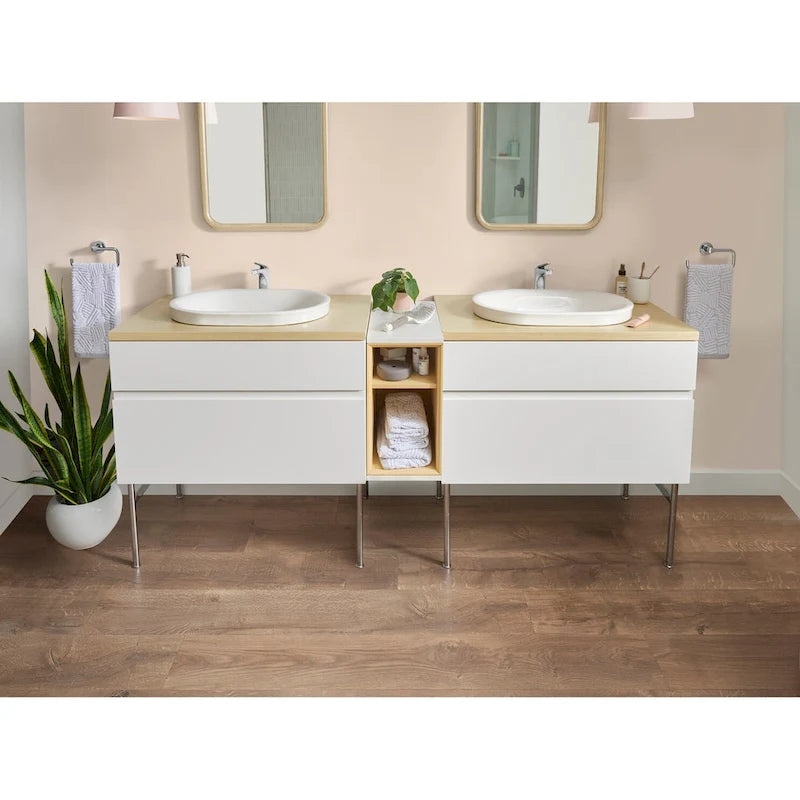 Wall-Mounted Vanity Middle Cabinet with Removable Tray