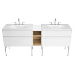 Wall-Mounted Vanity Middle Cabinet with Removable Tray