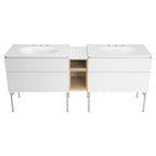 Wall-Mounted Vanity Middle Cabinet with Removable Tray