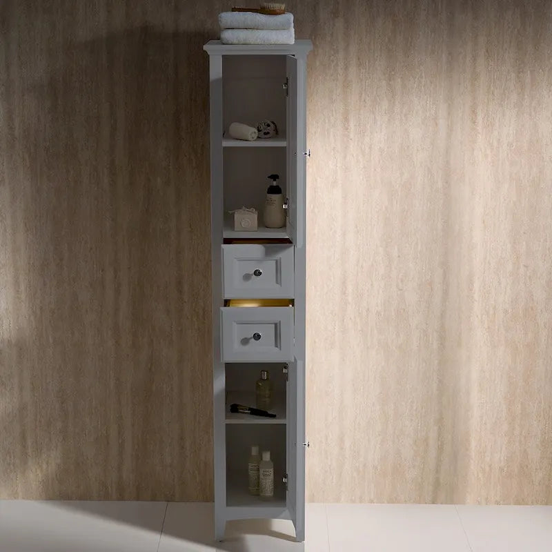 68-Inch Free Standing Bathroom Linen Tower Cabinet