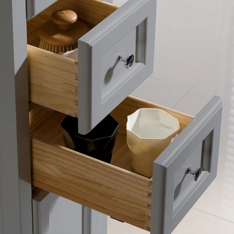 68-Inch Free Standing Bathroom Linen Tower Cabinet