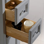 68-Inch Free Standing Bathroom Linen Tower Cabinet