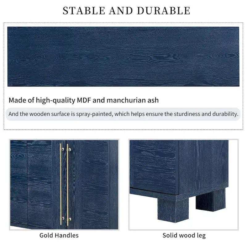 Sideboard Buffet Cabinet with Adjustable Shelves