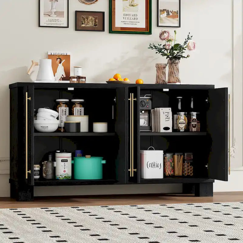 Sideboard Buffet Cabinet with Adjustable Shelves