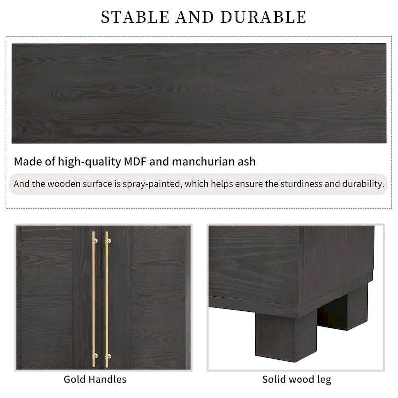 Sideboard Buffet Cabinet with Adjustable Shelves