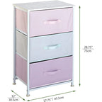 3-Tier Fabric Drawer Storage Cart