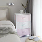 3-Tier Fabric Drawer Storage Cart