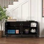 Mid-Century Modern Storage Cabinet with Adjustable Shelves