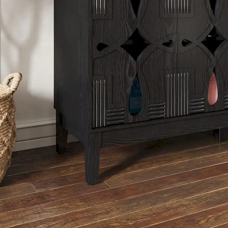 Mid-Century Modern Storage Cabinet with Adjustable Shelves