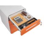 3-Drawer Mobile Filing Cabinet with Lock and Casters