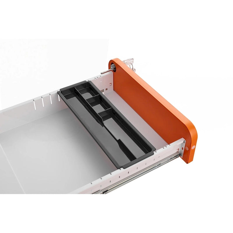 3-Drawer Mobile Filing Cabinet with Lock and Casters