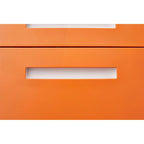 3-Drawer Mobile Filing Cabinet with Lock and Casters
