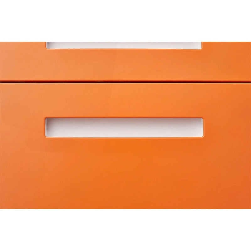 3-Drawer Mobile Filing Cabinet with Lock and Casters