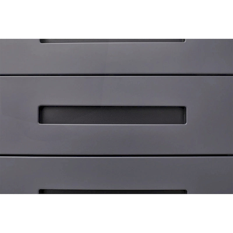 3-Drawer Mobile Filing Cabinet with Lock and Casters