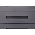 3-Drawer Mobile Filing Cabinet with Lock and Casters