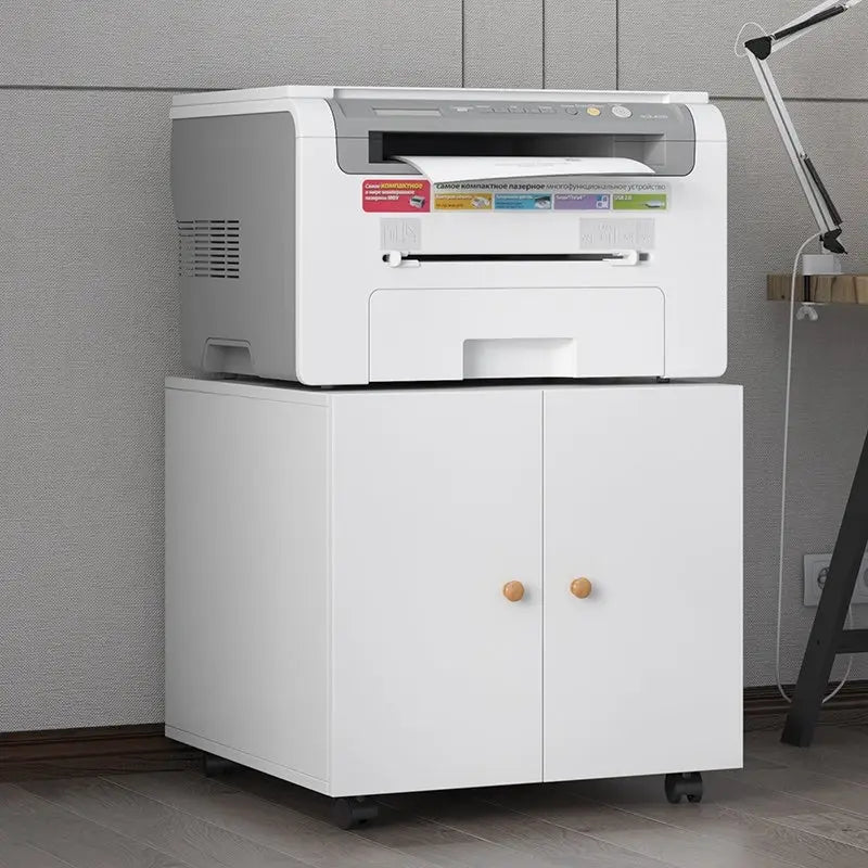 2-Door Printer Stand with Storage