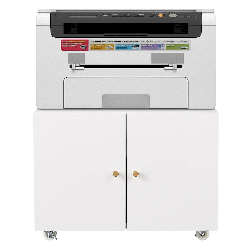 2-Door Printer Stand with Storage