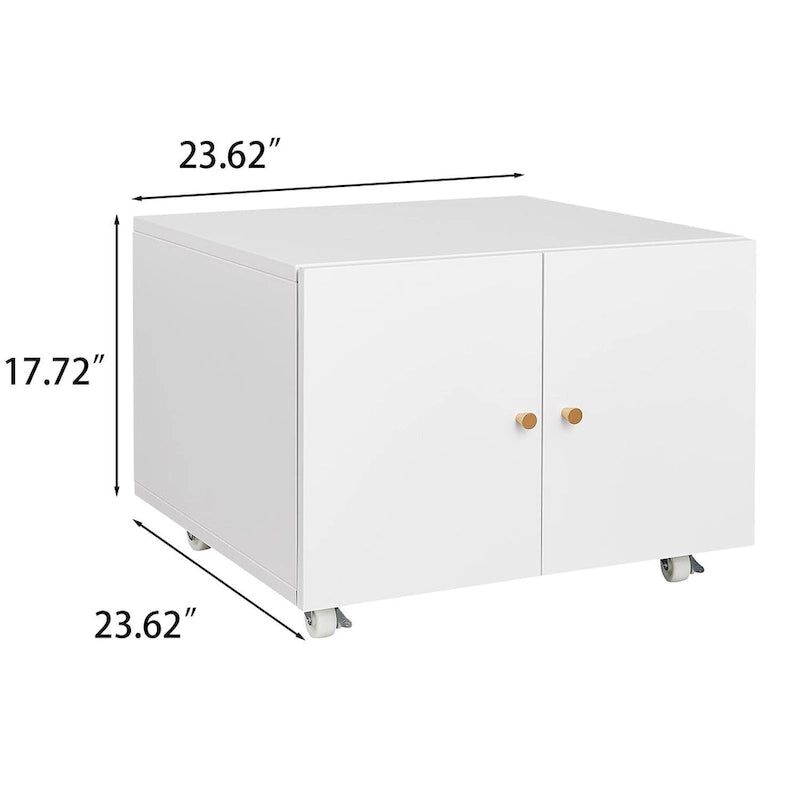 2-Door Printer Stand with Storage
