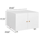 2-Door Printer Stand with Storage