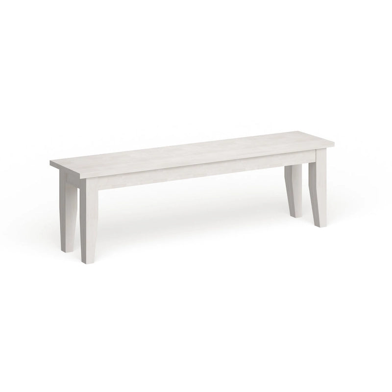 Shaker Style Bench – Unfinished Solid Wood
