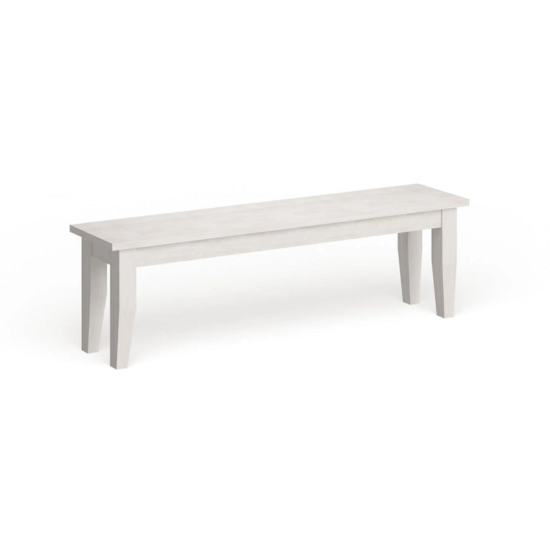 Shaker Style Bench – Unfinished Solid Wood