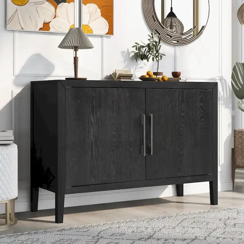 2-Door Storage Cabinet with Adjustable Shelf