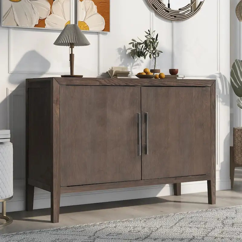 2-Door Storage Cabinet with Adjustable Shelf