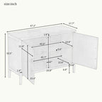 2-Door Storage Cabinet with Adjustable Shelf