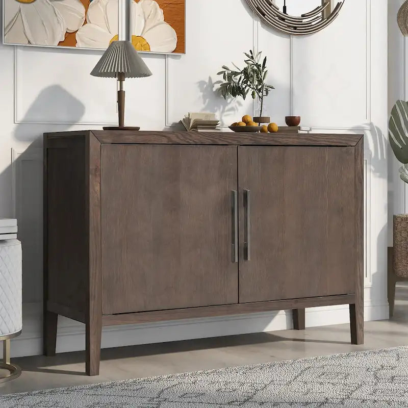 2-Door Storage Cabinet with Adjustable Shelf
