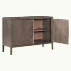 2-Door Storage Cabinet with Adjustable Shelf
