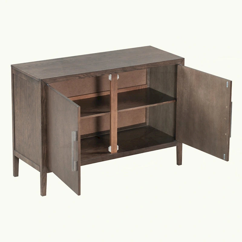 2-Door Storage Cabinet with Adjustable Shelf