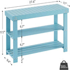 3-Tier Bamboo Shoe Rack Bench