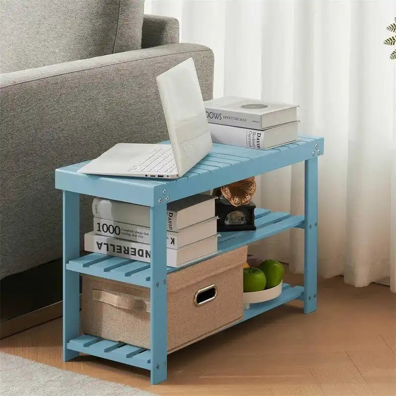 3-Tier Bamboo Shoe Rack Bench
