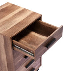 5-Drawer Storage Cabinet with Extra Shelf and Rolling Wheels