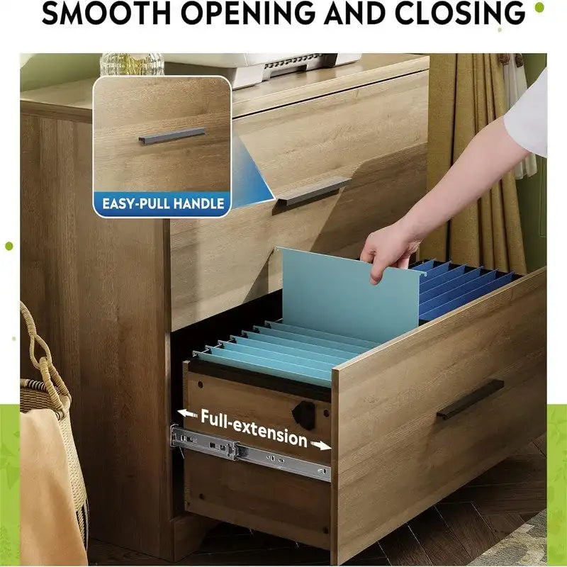 2-Drawer Wood Lateral File Cabinet