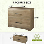 2-Drawer Wood Lateral File Cabinet