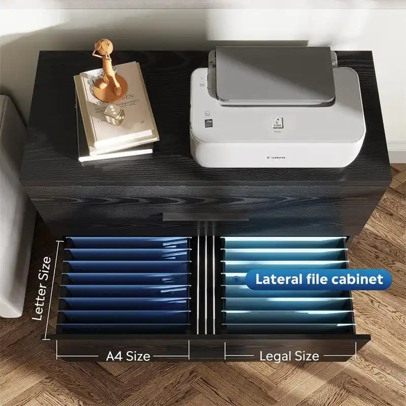 2-Drawer Wood Lateral File Cabinet