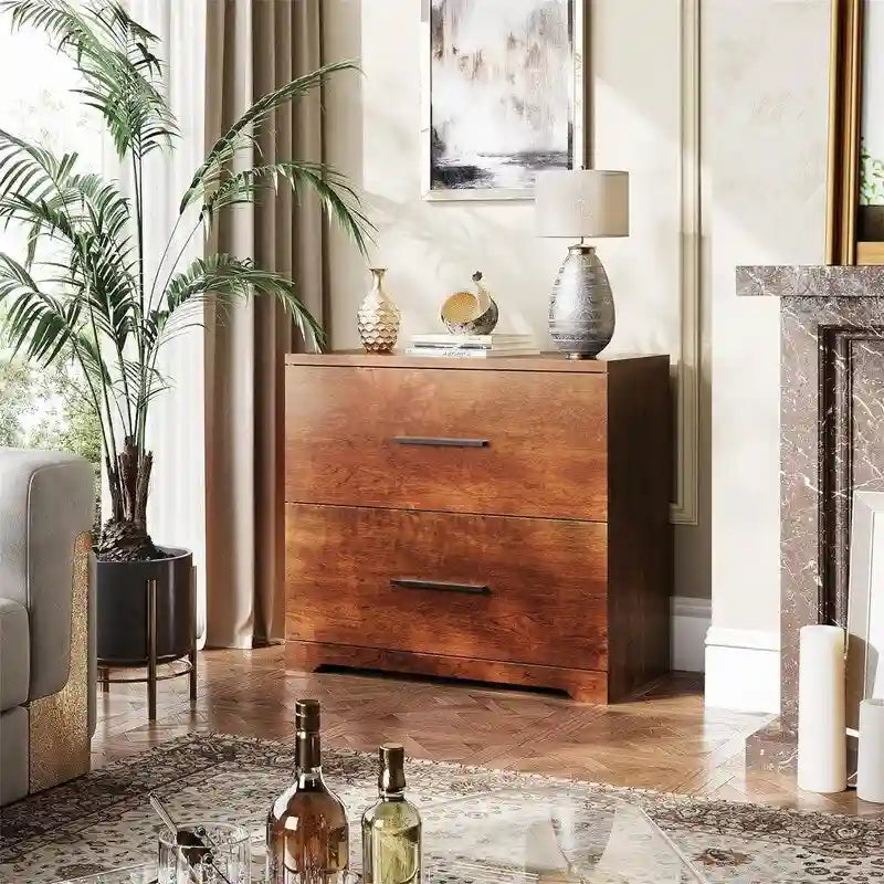 2-Drawer Wood Lateral File Cabinet