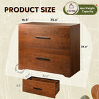 2-Drawer Wood Lateral File Cabinet