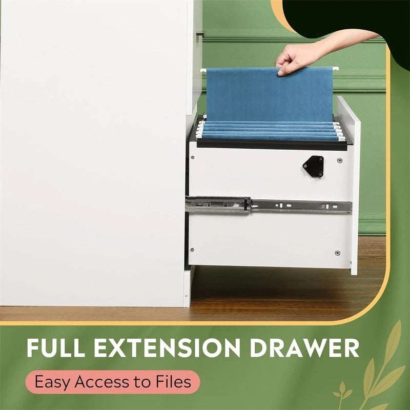2-Drawer Wood Lateral File Cabinet