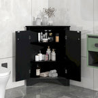 Corner Storage Cabinet with Adjustable Shelves
