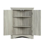 Corner Storage Cabinet with Adjustable Shelves
