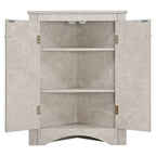 Corner Storage Cabinet with Adjustable Shelves