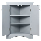 Corner Storage Cabinet with Adjustable Shelves