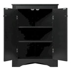 Corner Storage Cabinet with Adjustable Shelves