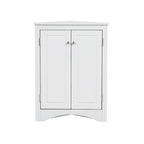 Corner Storage Cabinet with Adjustable Shelves