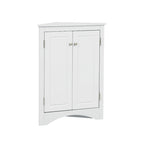 Corner Storage Cabinet with Adjustable Shelves